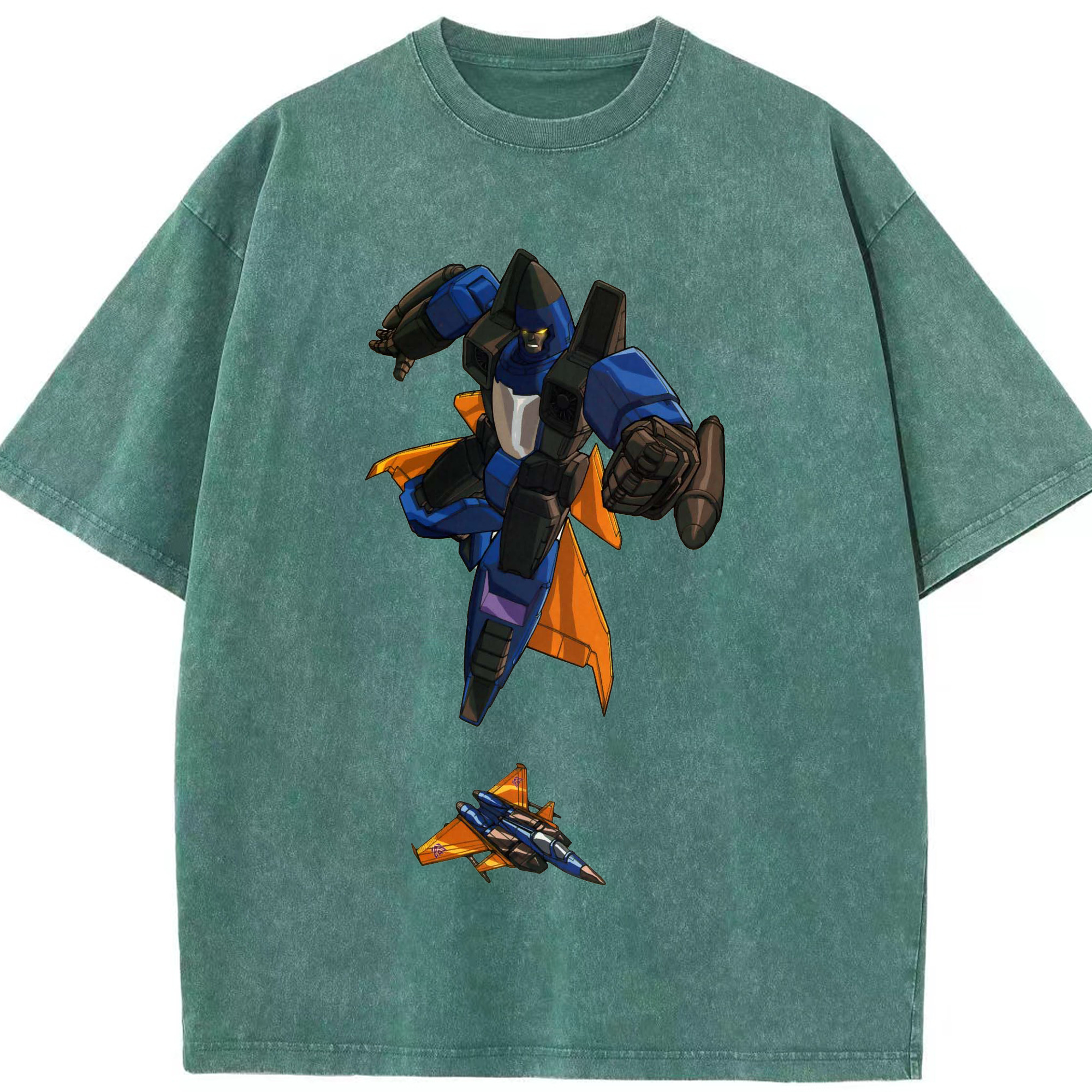 （画像用）  綿100% ヴィンテージ風 半袖Tシャツ（フロントプリント）